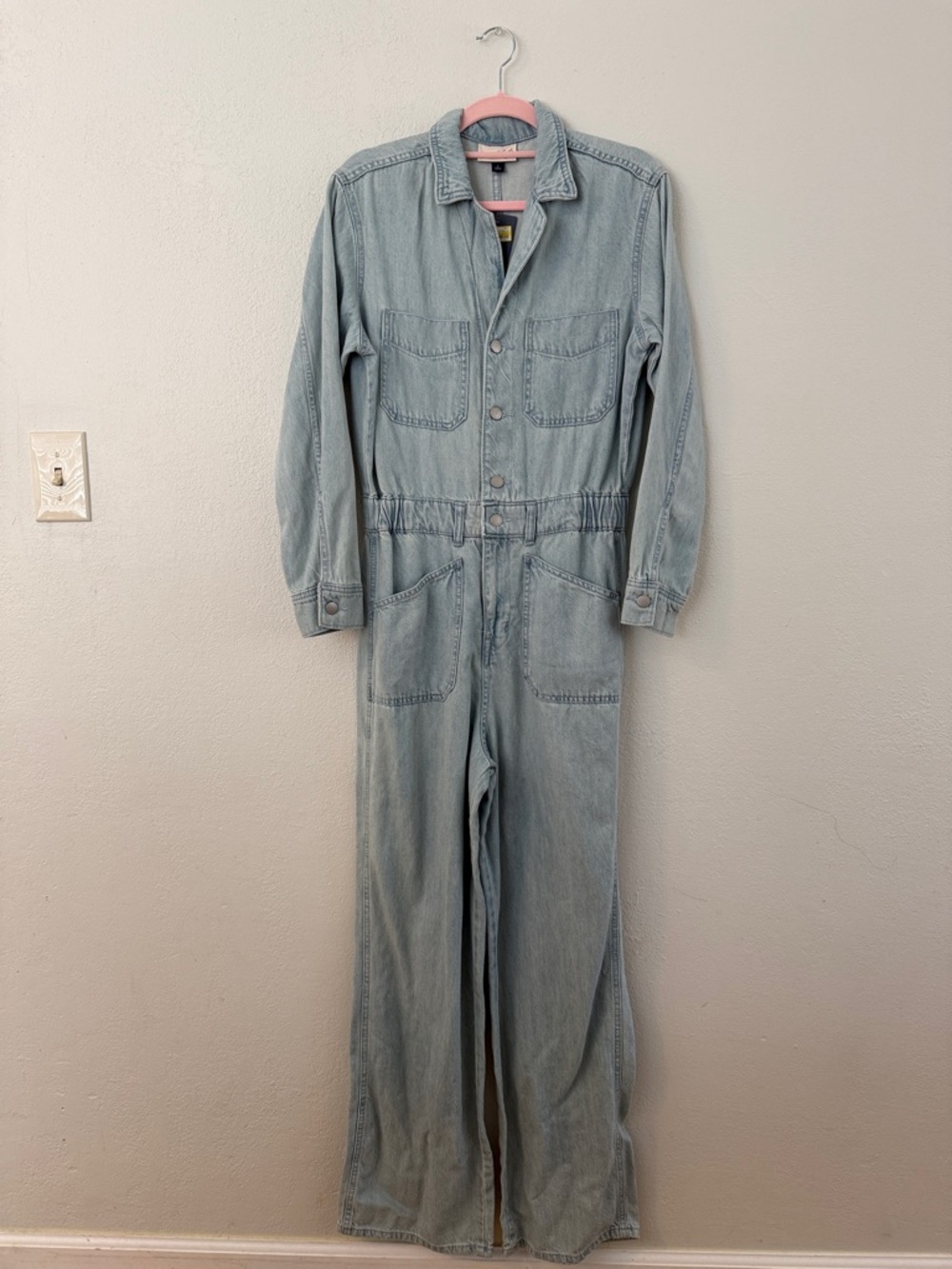 Universal Thread Light Wash Denim Jumpsuit